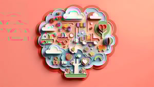Paper art illustration related to Tell Me About Your Child Form Template by FormCreatorAI