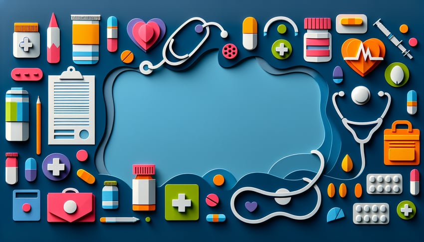 Paper art illustration depicting a medical withdrawal form for the FormCreatorAI article