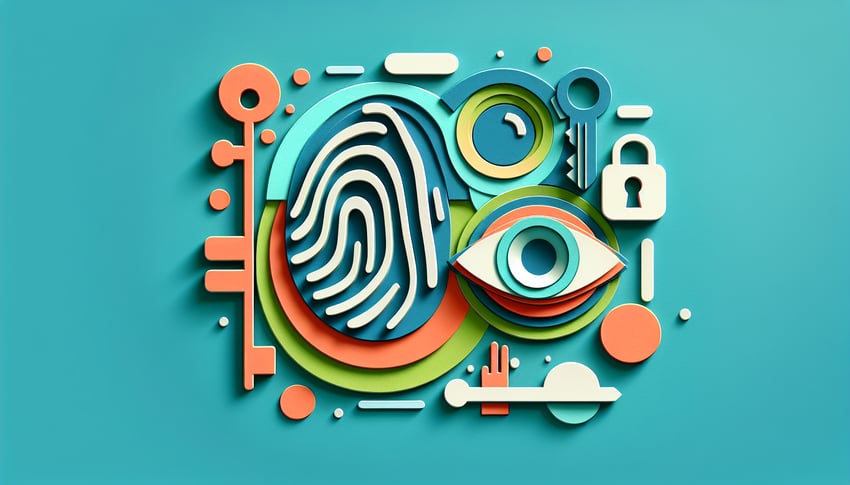 paper art illustration representing identity verification form template for FormCreatorAI article