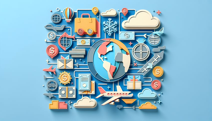 Paper art illustration depicting a remit form template for FormCreatorAI article