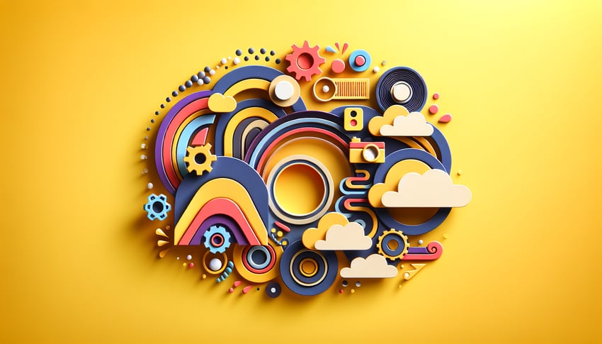 Paper art illustration showcasing an Expression of Interest Form Template for FormCreatorAI article.