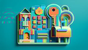 Paper art illustration related to apartment information request form template for FormCreatorAI