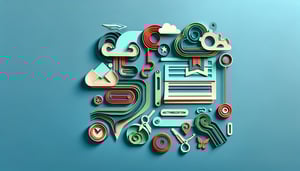 Paper art illustration depicting a transcript release authorization form for FormCreatorAI article