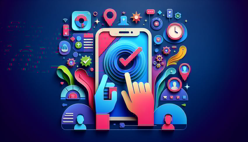 Paper art illustration highlighting a phone screening form template for FormCreatorAI article