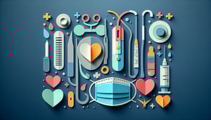 Paper art illustration depicting a surgery clearance form for an article about FormCreatorAI.