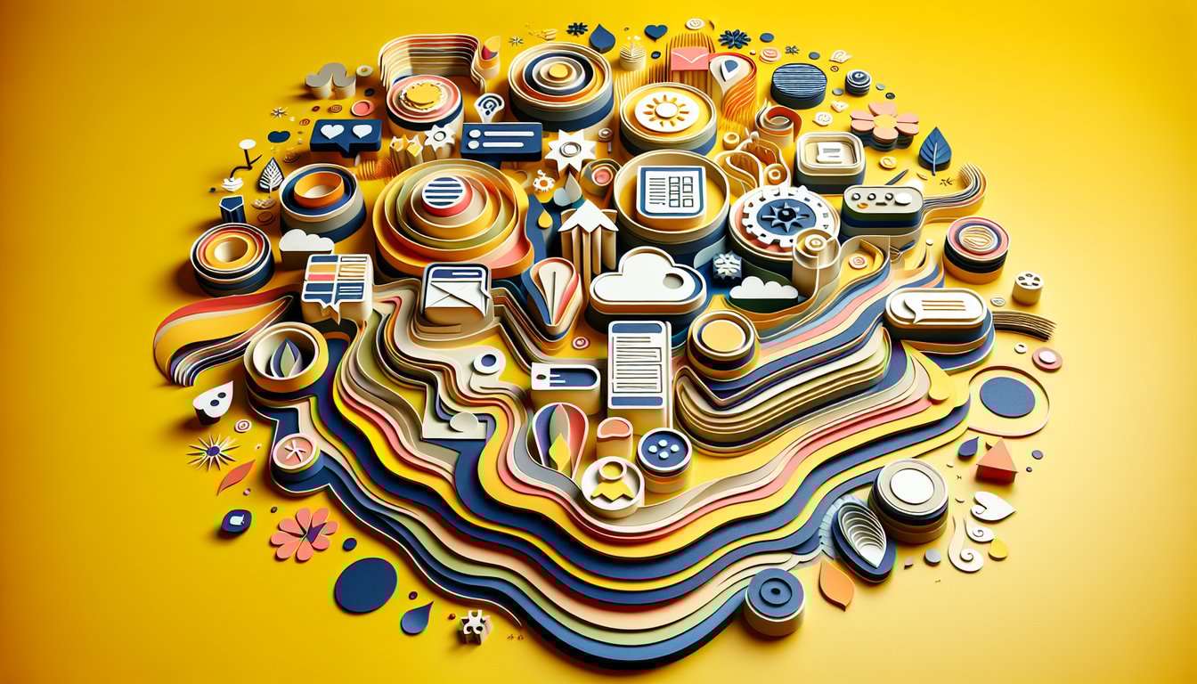 Colorful paper art illustration depicting effective contact forms with emphasis on design and anti-spam features.