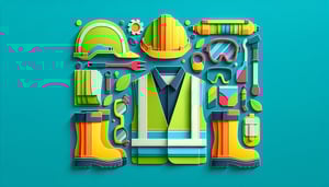 Paper art illustration related to OSHA safety meetings form template and FormCreatorAI.