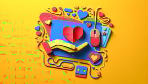 Paper art illustration showcasing an online donation form for a template article on FormCreatorAI