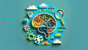 Paper art illustration related to personality research form template for FormCreatorAI article