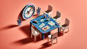 Paper art illustration representing a pre job brief template form for FormCreatorAI article