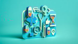 paper art illustration featuring a drug test consent form template with text and design elements relevant to FormCreatorAI