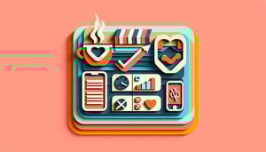 Paper art illustration depicting a daily routine checklist form template for FormCreatorAI article.