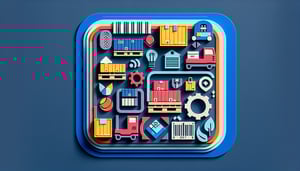 Paper art illustration depicting an inventory form template with organizational elements for FormCreatorAI article.