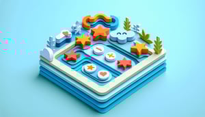 Paper art illustration depicting a rate your experience form template for FormCreatorAI article