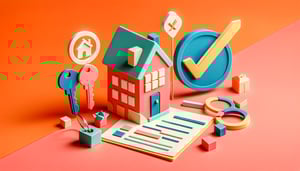 paper art illustration representing a pre tenancy application form for FormCreatorAI article