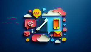 Paper art illustration depicting a contact form for an article on Get In Touch Form Template FormCreatorAI