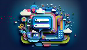 Paper art illustration depicting a popup contact form design for FormCreatorAI article