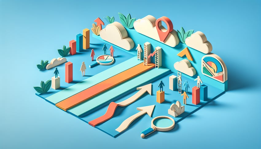 Paper art illustration depicting a promotion justification form for FormCreatorAI article.