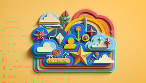 paper art illustration featuring a job application form with checkboxes and text fields for an article on FormCreatorAI