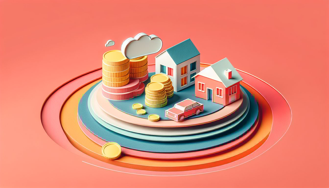 Paper art illustration depicting a personal loan application form for FormCreatorAI article