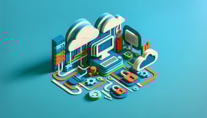 Paper art illustration displaying an IT Access Request Form V2 design for an article on FormCreatorAI.