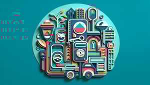 Paper art illustration depicting a parking ticket form for FormCreatorAI article.