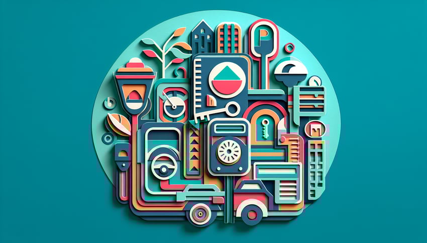 Paper art illustration depicting a parking ticket form for FormCreatorAI article.