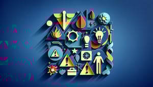 paper art illustration showing a waiver of liability form with decorative elements for an article on FormCreatorAI