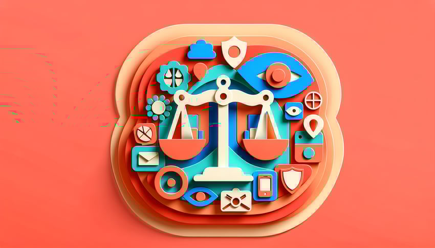 paper art illustration depicting online police clearance form template design for FormCreatorAI article