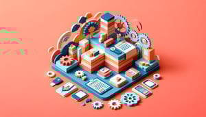 paper art illustration representing distributor application form template for FormCreatorAI article