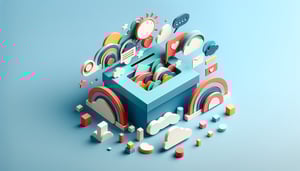 Paper art illustration featuring a suggestion box and form elements for FormCreatorAI article