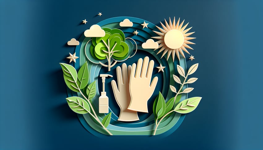 Paper art illustration depicting a home care inquiry form for FormCreatorAI article