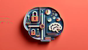 Paper art illustration depicting a psychological assessment form for FormCreatorAI article