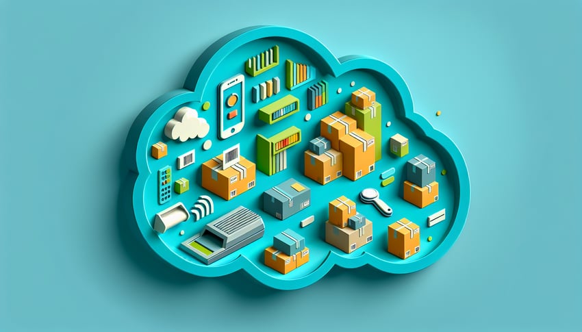 Paper art illustration depicting an inventory checklist form for FormCreatorAI article