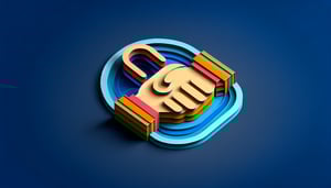 Paper art illustration depicting a commitment form template for FormCreatorAI article