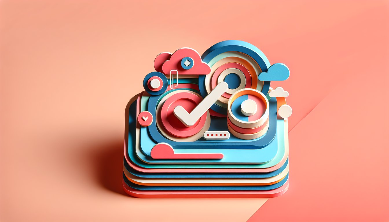Paper art illustration showcasing an information update form template for FormCreatorAI