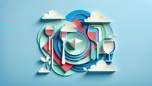 Paper art illustration representing a restaurant order form for FormCreatorAI article