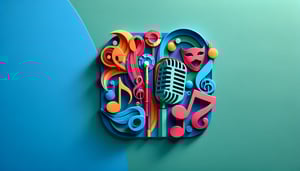 Paper art illustration related to audition form template for FormCreatorAI article