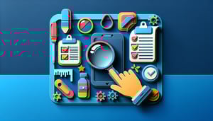 Paper art illustration depicting a product testing survey form for FormCreatorAI article