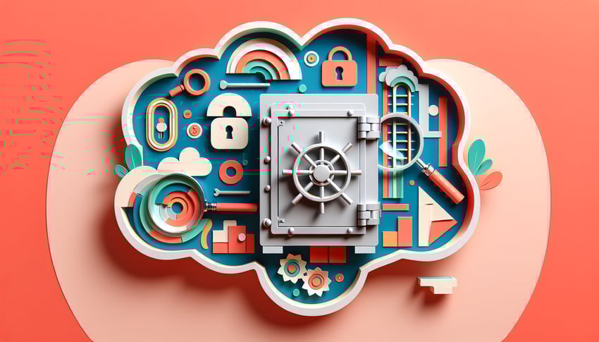 Paper art illustration depicting a stolen property report form for FormCreatorAI article.