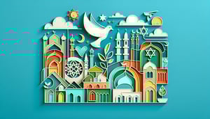 Paper art illustration depicting a religious accommodation request form for FormCreatorAI article.