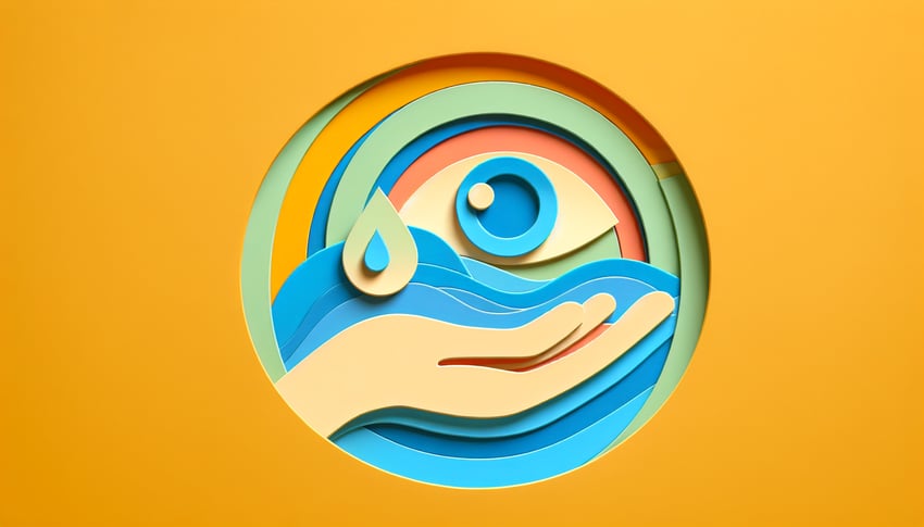 paper art illustration representing a grief assessment form for FormCreatorAI article