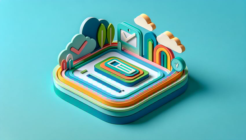 Paper art illustration related to background verification declaration form template and FormCreatorAI concept