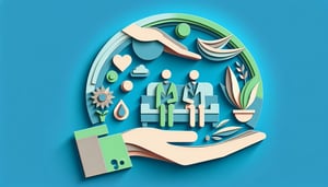 Paper art illustration representing a professional counseling informed consent form template.