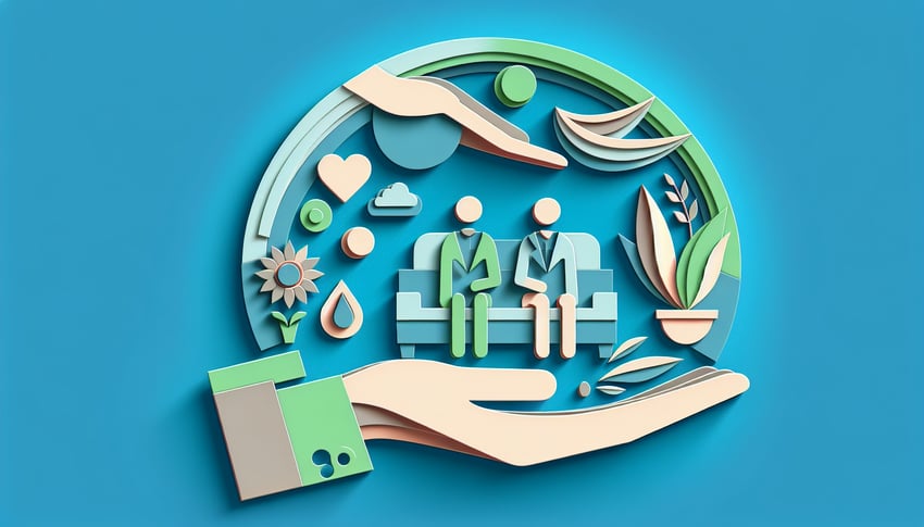 Paper art illustration representing a professional counseling informed consent form template.