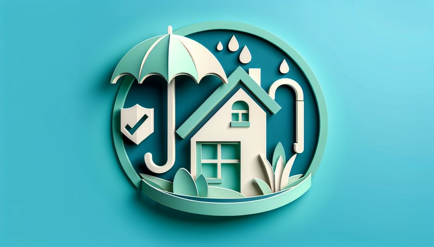 Paper art illustration related to home insurance declaration form template for FormCreatorAI article