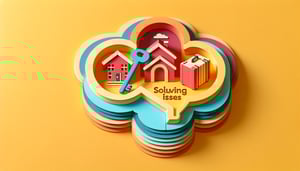 Paper art illustration depicting a vacation rental form template for FormCreatorAI article.