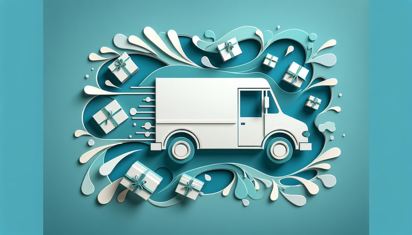 Paper art illustration depicting a delivery receipt form for an article on Delivery Receipt Form Template FormCreatorAI