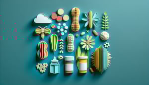 Paper art illustration representing an Allergy Action Plan form template for FormCreatorAI