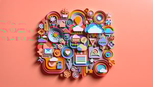 Paper art illustration showcasing an RSVP form template for FormCreatorAI article